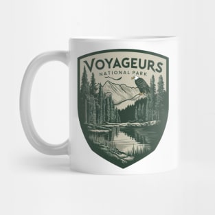 Vintage Emblem Voyageurs National Park Mug